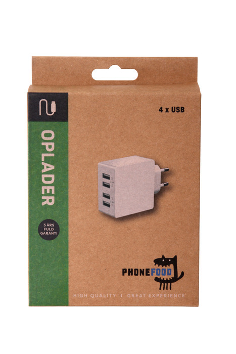 Oplader med 4 USB porte